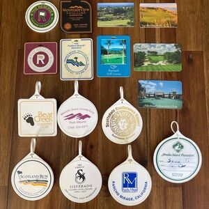Collectible Golf Courses Bag Tags Set